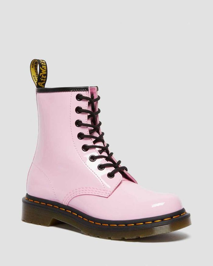 Dr Martens Vintersko Dame Rosa 1460 Patent Læder Lace Up 6875MYJDI